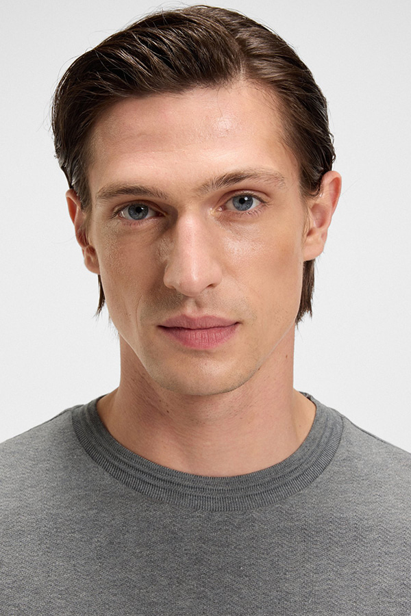 ΜΠΛΟΥΖΑ T-SHIRT BOSS - 041 ΓΚΡΙ